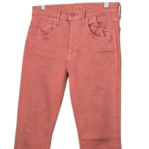 Mother Women 28 The Stash Mid Rise Dazzler Ankle Jeans Second Chance Pink